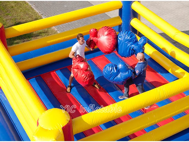 custom interactive inflatable sports game front view