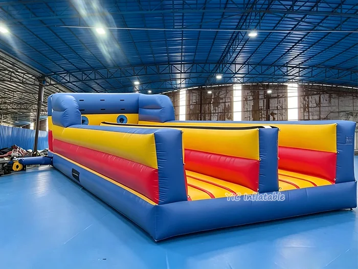 bungee themed interactive inflatable sports game front view