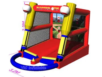 baseball themed interactive inflatable sports game detail view
