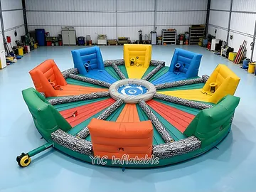 football themed interactive inflatable sports game detail view