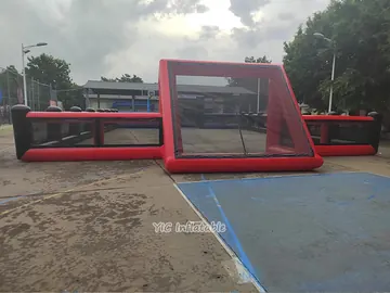 soccer themed interactive inflatable sports game detail view