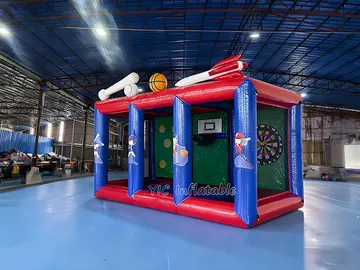 football themed interactive inflatable sports game detail view