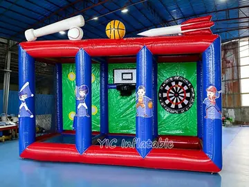 football themed interactive inflatable sports game detail view