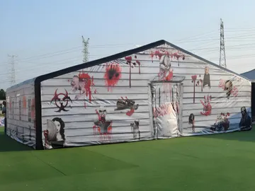 Inflatable Haunted House Maze play layout