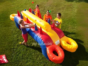 Inflatable Interactive Games Arena side view