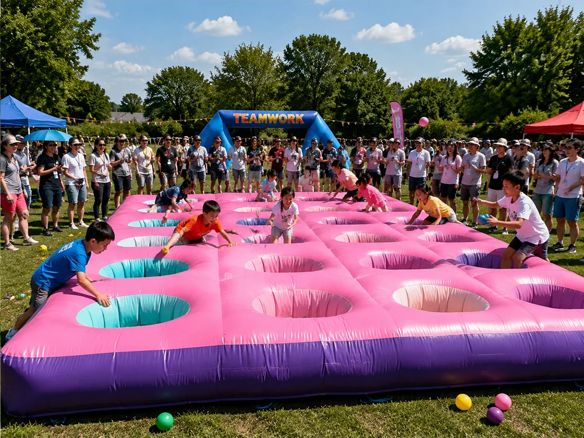 Inflatable Interactive Sports Game front view
