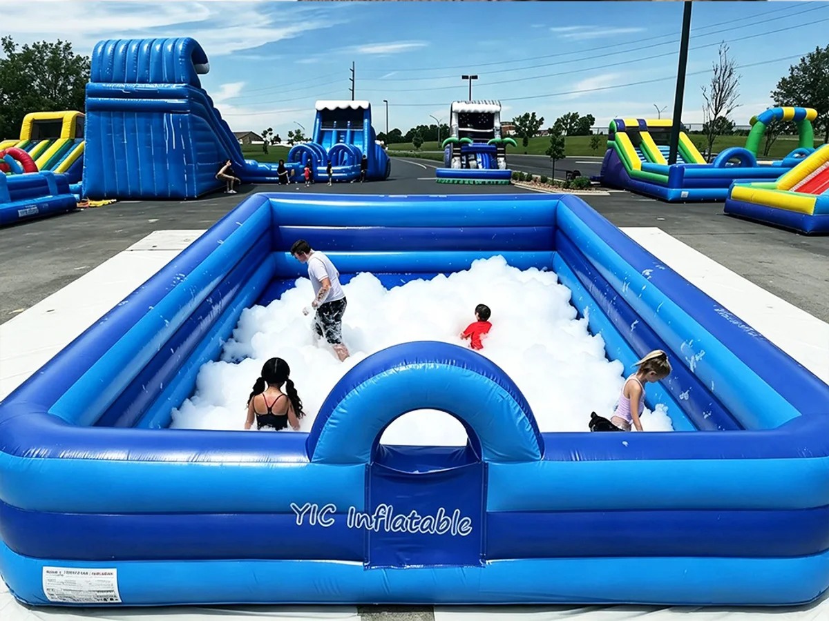 Inflatable Foam Pit Play Area front view