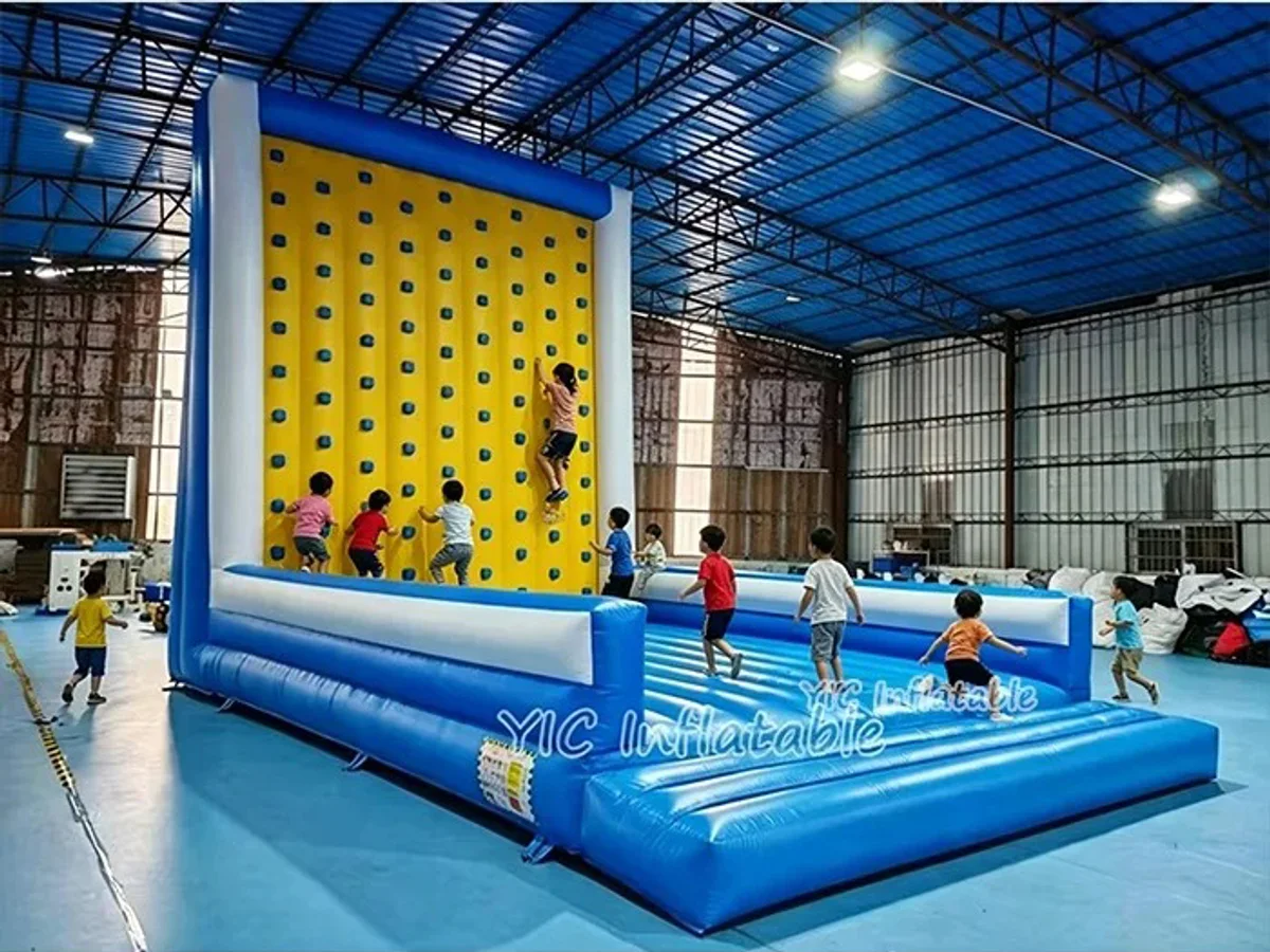 Inflatable Rock Climb Slide front view