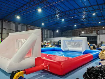 soccer themed interactive inflatable sports game detail view