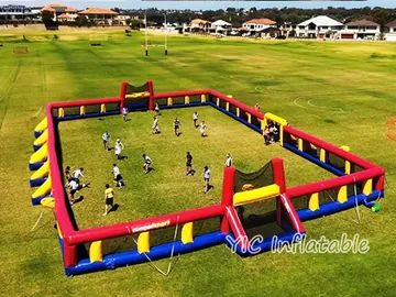 football themed interactive inflatable sports game detail view