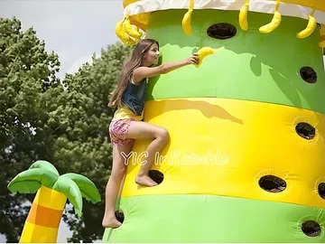 Monkey Theme Inflatable Climbing Tower detail view