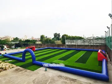 soccer themed interactive inflatable sports game detail view