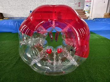 bumper themed interactive inflatable sports game rear view