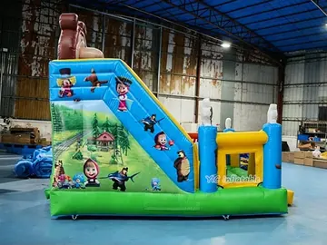 Masha and the Bear Inflatable Playground detail view