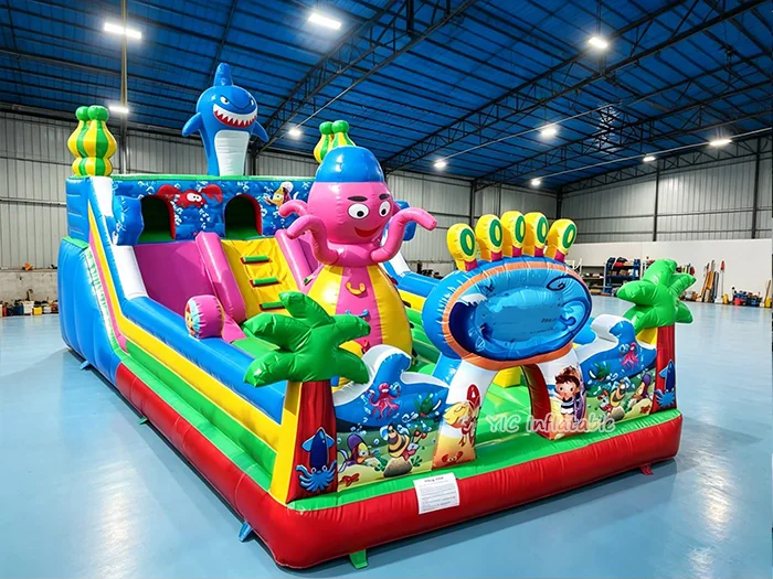 Ocean Inflatable Playground front view
