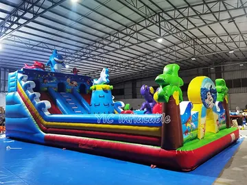 Shark Inflatable Play Center side view
