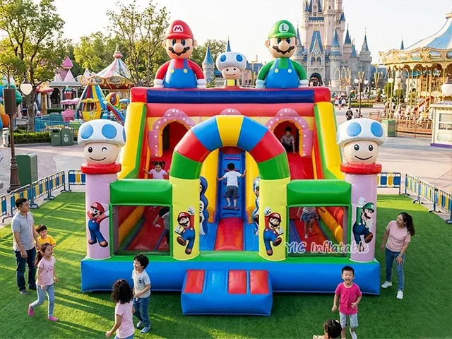 Super Mario Castle Inflatable Theme Park product image