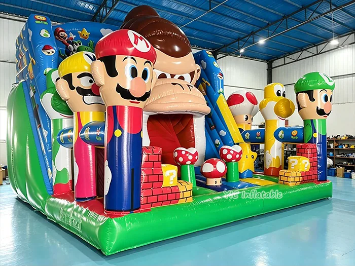 Inflatable Super Mario Bros Playground front view