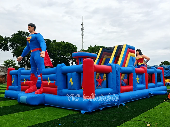 Superhero Themed Amusement Park front view