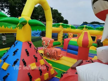 Inflatable Jungle Adventure Play Center detail view